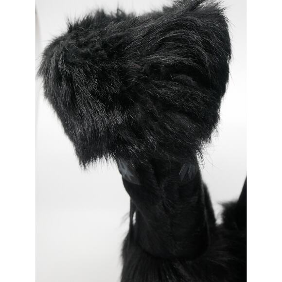 VTG Technica Aztec Print Black Fur Boots Size 6 Made in Italy - Picture 13 of 16